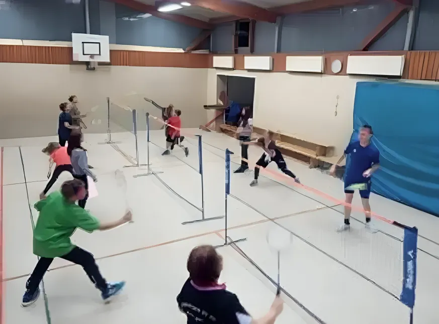Es wird Badminton gespielt vom Borkheide SV 1990 e. V.